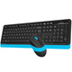 Комплект (клавиатура, мышь) беспроводной A4Tech FG1010 Black/Blue