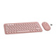 Комплект (клавиатура, мышь) беспроводной Logitech Pebble 2 Combo Rose (920-012241)