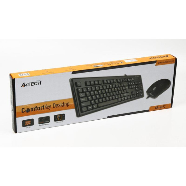 Комплект (клавіатура, миша) A4Tech KR-8372 Black