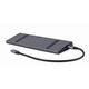 Док-станция Cablexpert USB-C 9-в-1 (A-CM-COMBO9-02) USB-хаб + HDMI/VGA/PD/LAN/3.5-мм аудио