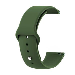 Силиконовый ремешок BeCover для Xiaomi iMi KW66/Mi Watch Color/Haylou LS01/Watch S1 Active Green (706367)