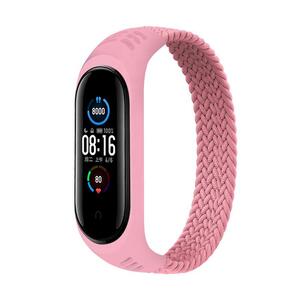 Ремешок BeCover Elastic Nylon Style для Xiaomi Mi Smart Band 5/Mi Smart Band 6 Size L Pink (706163)