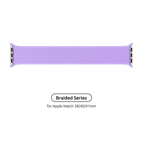 Ремешок Armorstandart Braided Solo Loop для Apple Watch 38mm/40mm/41mm Lavender Grey Size 2 (120 mm) (ARM64897)