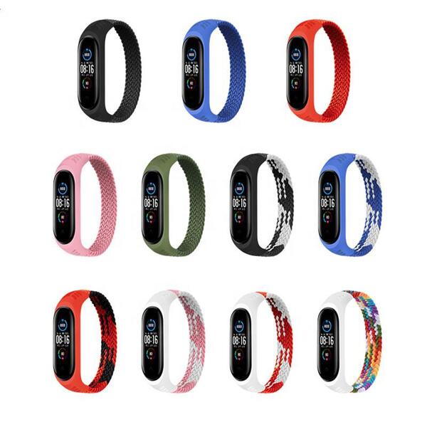 Ремешок BeCover Elastic Nylon Style для Xiaomi Mi Smart Band 5/Mi Smart Band 6 Size M Red (706155)
