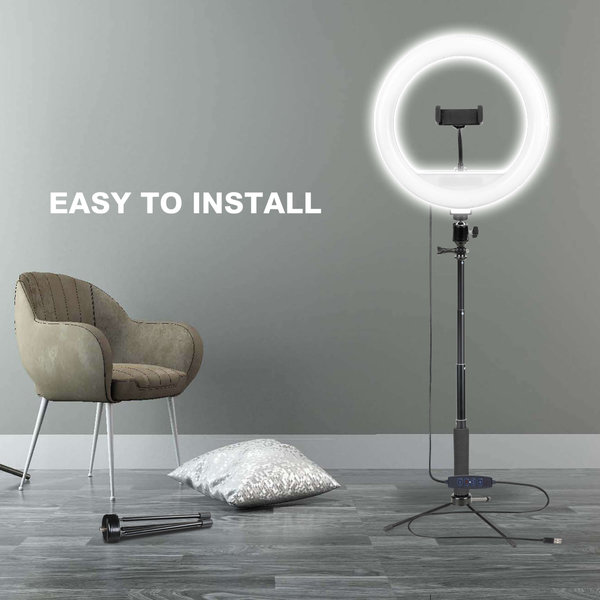 Кільцева USB LED-лампа Zomei ZM261 (kit3) 10 + штатив 0.83 м