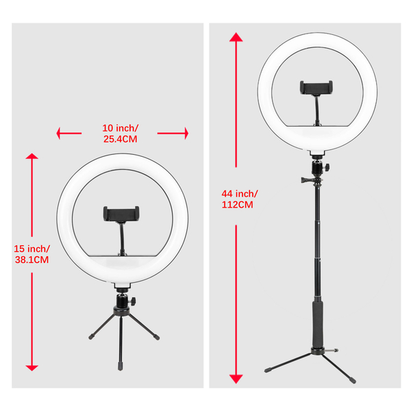 Кільцева USB LED-лампа Zomei ZM261 (kit3) 10 + штатив 0.83 м