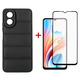 Чeхол-накладка Dengos для Oppo A18/A38 Black (DG-KM-70) + защитное стекло