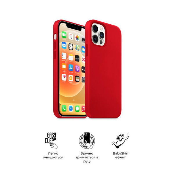 Чехол-накладка Armorstandart Icon2 для Apple iPhone 12 Pro Max Red (ARM60576)
