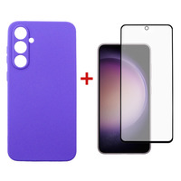 Чeхол-накладка Dengos для Samsung Galaxy S23 FE SM-S711 Purple (DG-KM-12) + защитное стекло