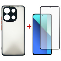 Чeхол-накладка Dengos для Xiaomi Redmi Note 13 4G Black (DG-KM-66) + защитное стекло
