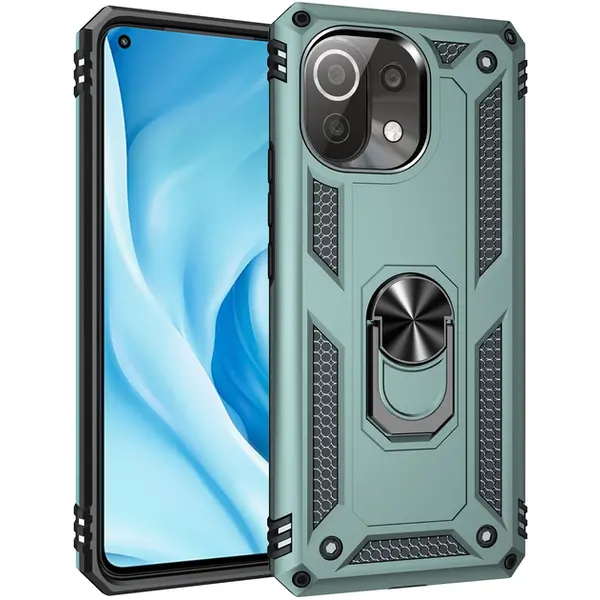 Чохол BeCover Military для Xiaomi Mi 11 Lite/Mi 11 Lite 5G/11 Lite 5G NE Dark Green 706645