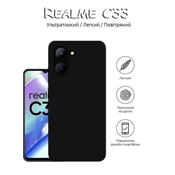 Чохол BeCover для Realme C33 Black 708667