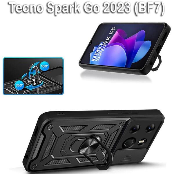 Чохол BeCover Military для Tecno Spark Go 2023 (BF7) Black 709151