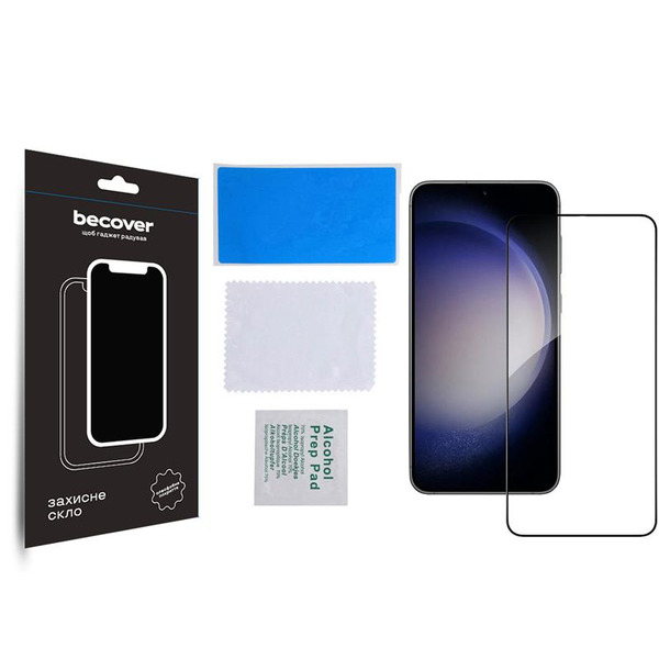Защитное стекло BeCover для Samsung Galaxy S23 SM-S911 Black (708821)