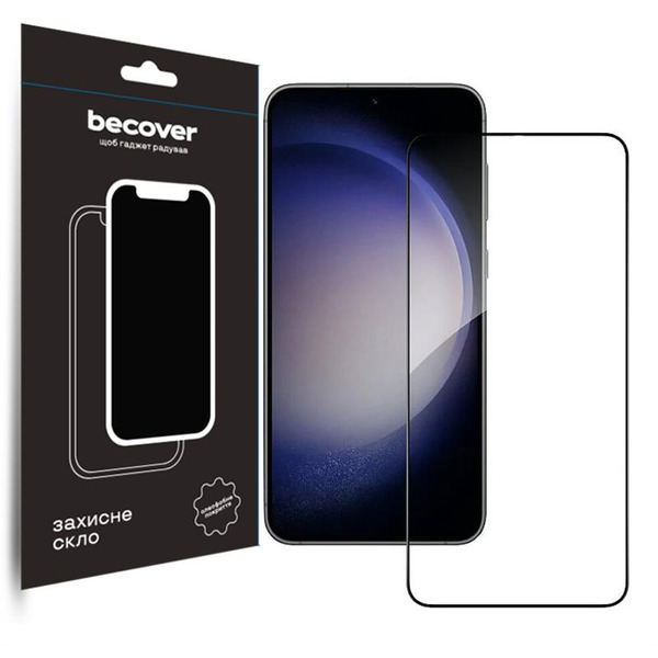 Защитное стекло BeCover для Samsung Galaxy S23 SM-S911 Black (708821)