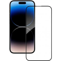 Защитное стекло для Apple iPhone 15/14 Pro Black, 0.3 мм, 5D/10D (Z26655) без упаковки