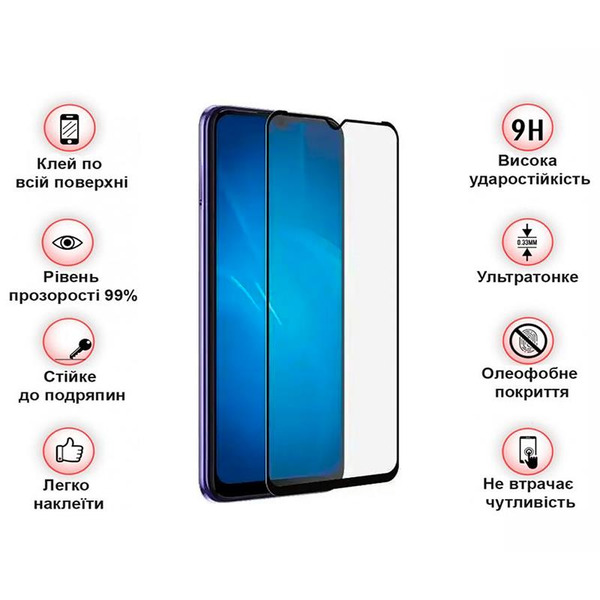 Защитное стекло BeCover для Tecno Spark Go 2022 (KG5m) Black (708165)