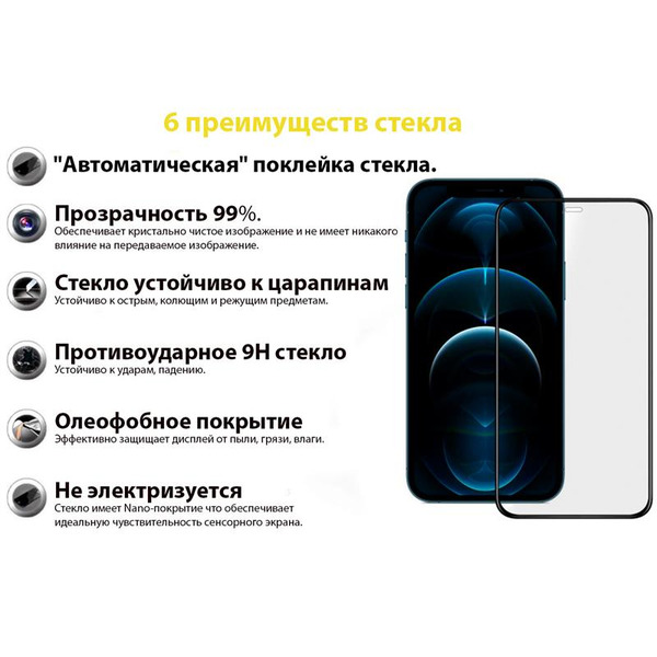 Захисне скло BeCover для Apple iPhone 13 Mini Black (706665)