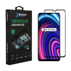 Защитное стекло BeCover для Realme C25Y Black (707139)