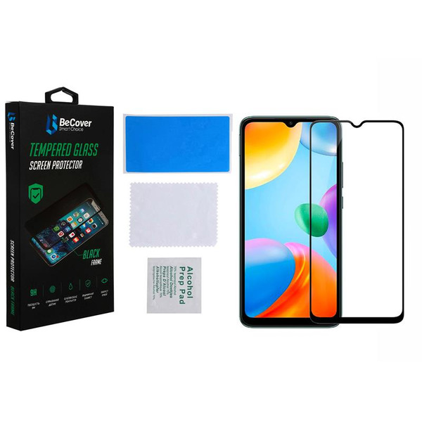 Защитное стекло BeCover для Xiaomi Poco C40 Black (708170)