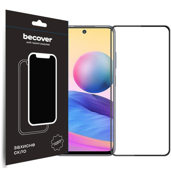 Защитное стекло BeCover для Xiaomi Redmi Note 12 4G/Note 12 5G/Poco X5 5G Black (708783)