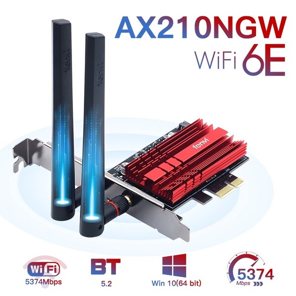 Беспроводной адаптер Fenvi PCE-AXE3000 (Intel AX210)