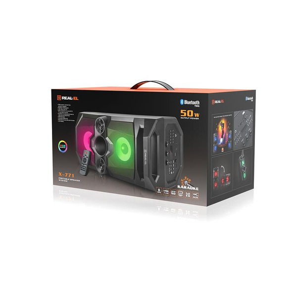 Портативна колонка REAL-EL X-771 Black