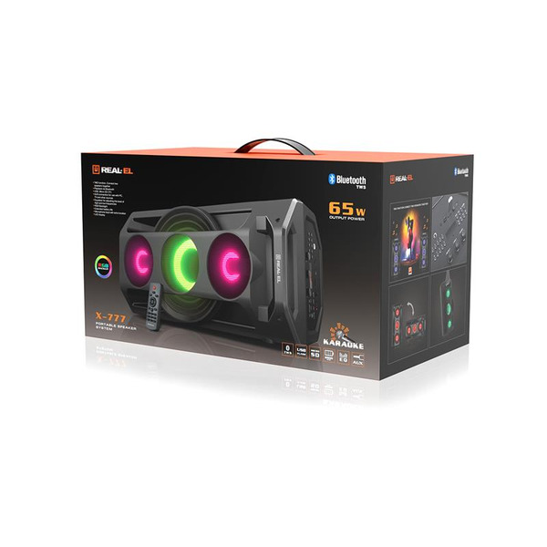 Портативна колонка REAL-EL X-777 Black (EL121600019)
