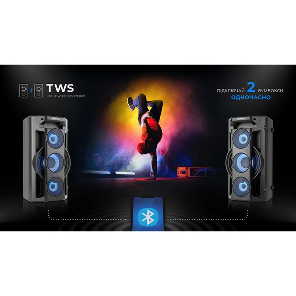 Портативна колонка REAL-EL X-777 Black (EL121600019)