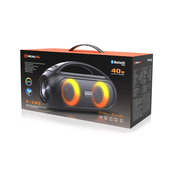 Акустична система REAL-EL X-745 Black