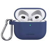 Чeхол Usams US-BH741 Silicon для Apple AirPods 3 Blue (BH741AP02)
