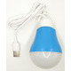 USB-світильник з LED-лампочкою Dengos, шнур ~1м, 5V, 5W, Blue (LED-BULB-5V5W-BLUE)