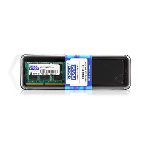Модуль памяти SO-DIMM 4GB/1333 DDR3 Goodram (GR1333S364L9S/4G)