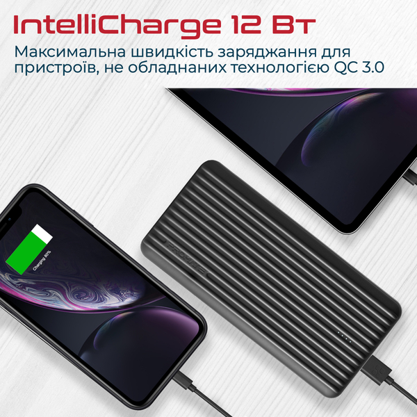 Зовнішній акумулятор (Power Bank) Promate Titan-30 Black 30000mAh