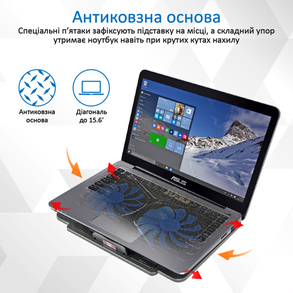 Підставка для ноутбука Promate AirBase-1 Black