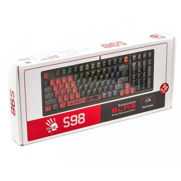 Клавиатура A4Tech Bloody S98 RGB BLMS Red Switch USB Sports Red