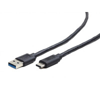 Кабель Cablexpert USB - USB Type-C V 3.0 (M/M), 0.1 м, премиум, черный (CCP-USB3-AMCM-0.1M)