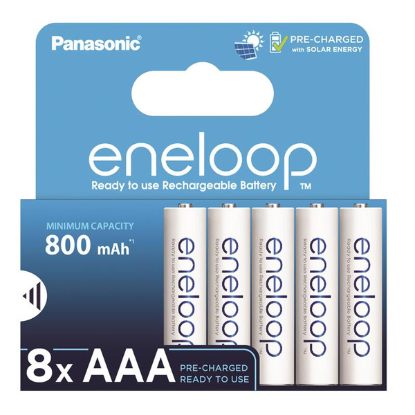Акумулятор Panasonic Eneloop NI-MH  AAA 800 мАг, 8 шт.
