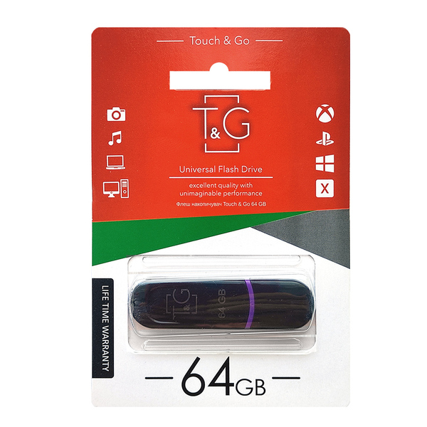 USB-Флешка USB 64GB T&amp;G 012 Classic Series Black (TG012-64GBBK)