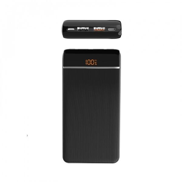 Зовнішній акумулятор (Power Bank) SkyDolphin SP28 PD+QC3.0 10000mAh Black (PB-000090)