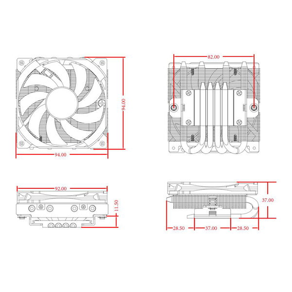 Кулер ID-Cooling IS-37-XT Black