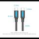 Кабель Vention USB Type-C - USB Type-C (M/M), TPE Round PD 100 W, 5 A, 2 м, Black (COTBH)
