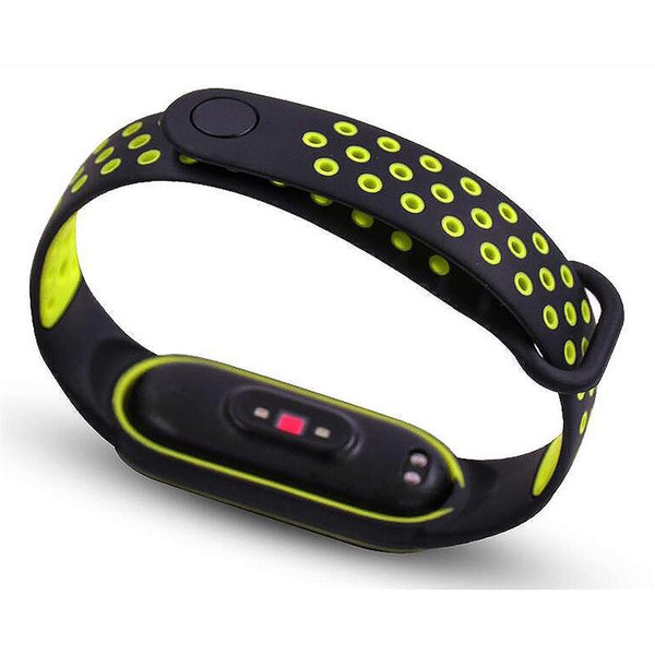 Ремешок BeCover Nike Style для Xiaomi Mi Smart Band 5/Mi Smart Band 6 Black-Green (705152)