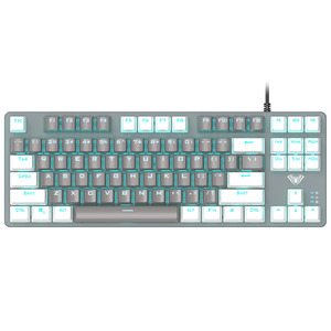 Клавиатура Aula Mechanical F3287 Grey/White keycap KRGD blue (6948391240954)