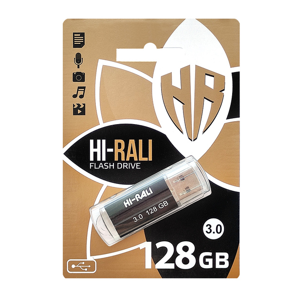 Флеш-накопитель USB3.0 128GB Hi-Rali Corsair Series Black (HI-128GBCOR3BK)