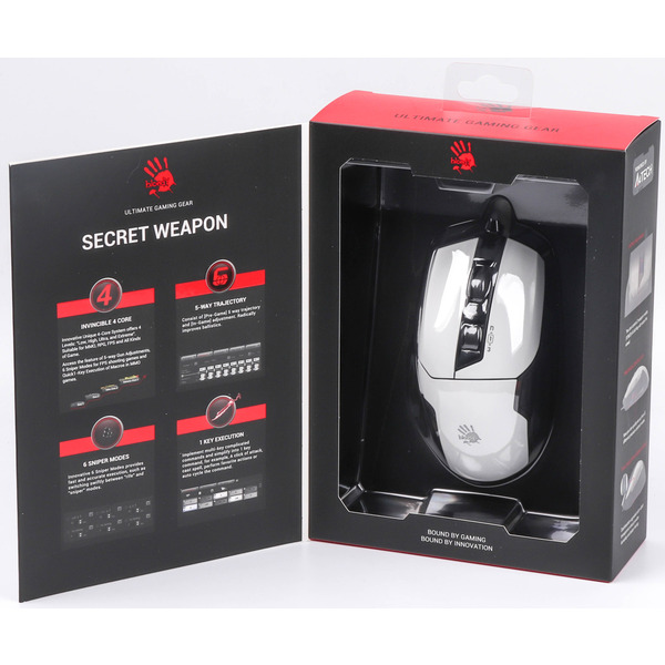 Миша A4Tech Bloody W70 Max Panda White