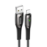 Кабель Usams US-SJ469 USB - Lightning (M/M), 1.2 м, Black (SJ469USB01)