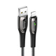 Кабель Usams US-SJ469 USB - Lightning (M/M), 1.2 м, Black (SJ469USB01)