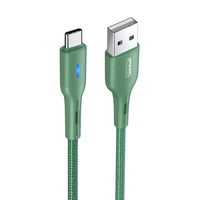 Кабель Usams US-SJ460 USB - USB Type-C (M/M), 1.2 м, Green (SJ460USB02)