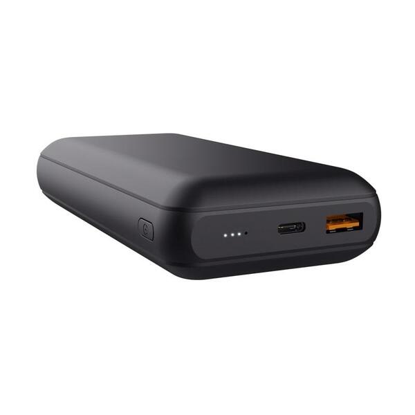 Зовнішній акумулятор (Power Bank) Trust Redoh, 20000мА·год, USB-A/2хUSB-C, 18W, QC 3.0, PD, чорний